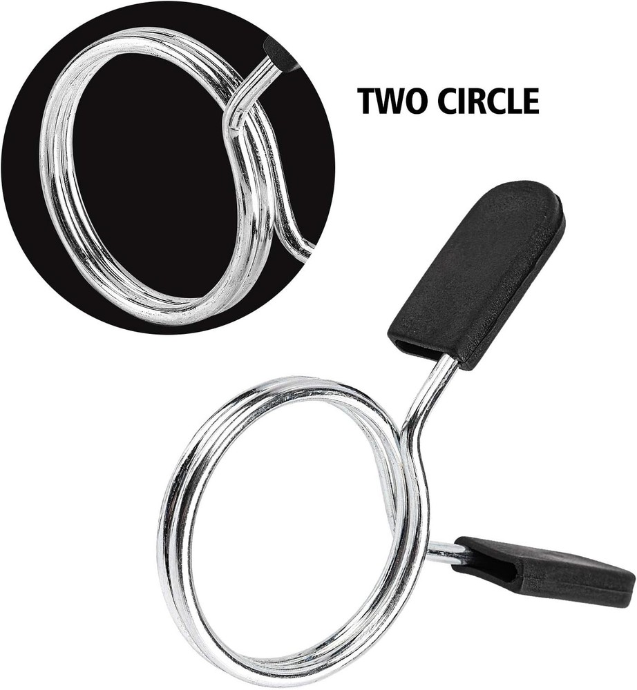 2Pack 2" Olympic Barbell Clips Clamps Lock Dumbbell Spring Collars Weightlifting