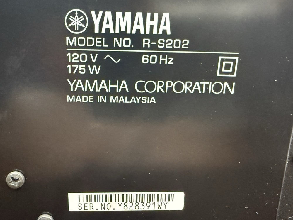 Yamaha R-S202 Stereo Receiver - Bluetooth 100 Watts per Channel W/ Remote Bundle