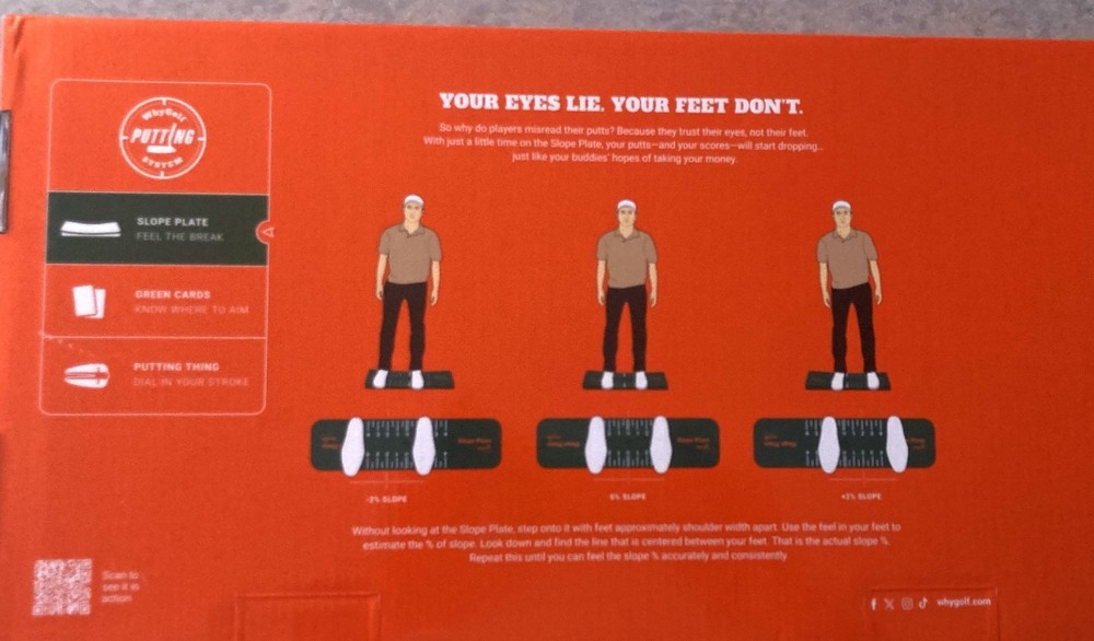 Whygolf Green Reading System...Putting Trainer...NEW!