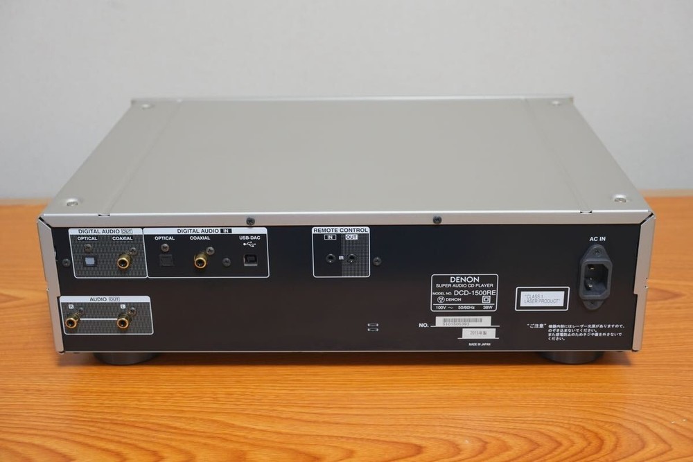 DENON DCD-1500RE SUPER AUDIO CD PLAYER ADVANCED AL32 PROCESSING AC100V 50/60Hz