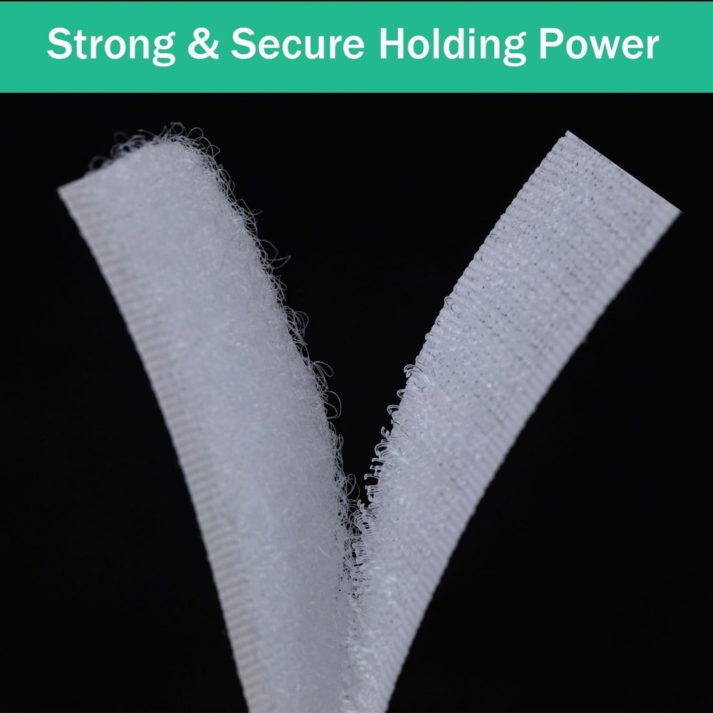 3/4 Inch Sew On Hook & Loop Strips - Reliable Fasteners for DIY Projects