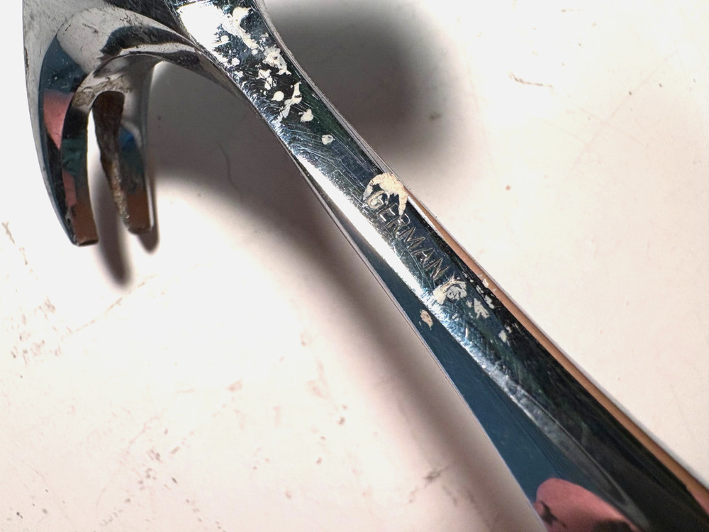 Vtg. Chromed Hammer- Marked Germany- 7” Long