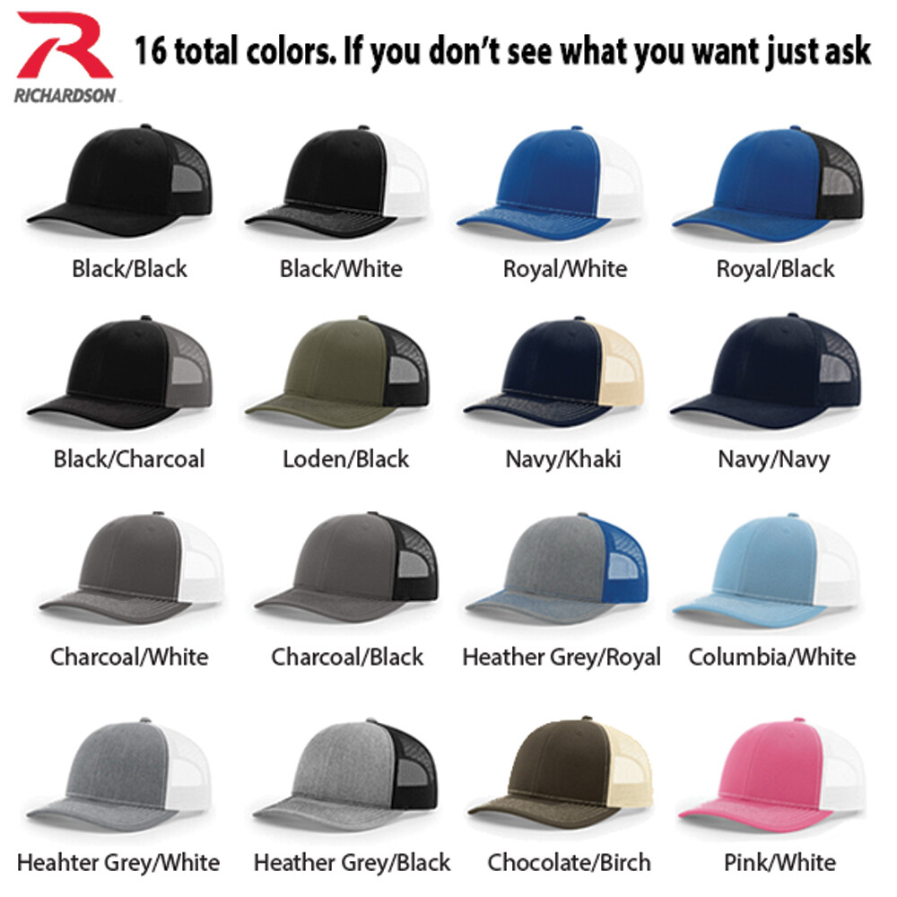 Morgan Wallen Leather Patch Hat, Trucker Hat, Snapback Hat, Richardson 112