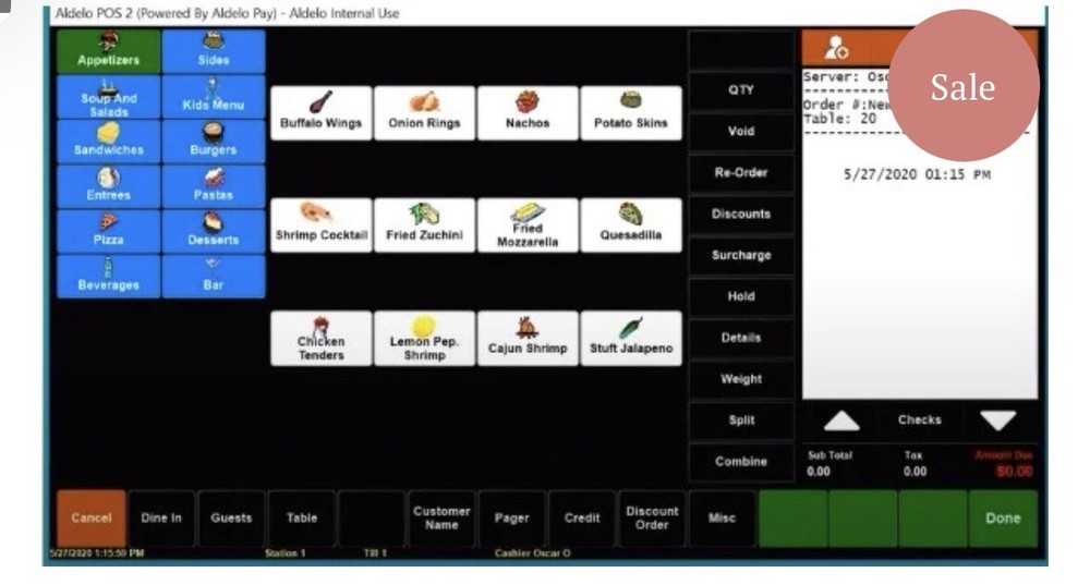 Aldelo POS 2E for Restaurant Station License Latest Version