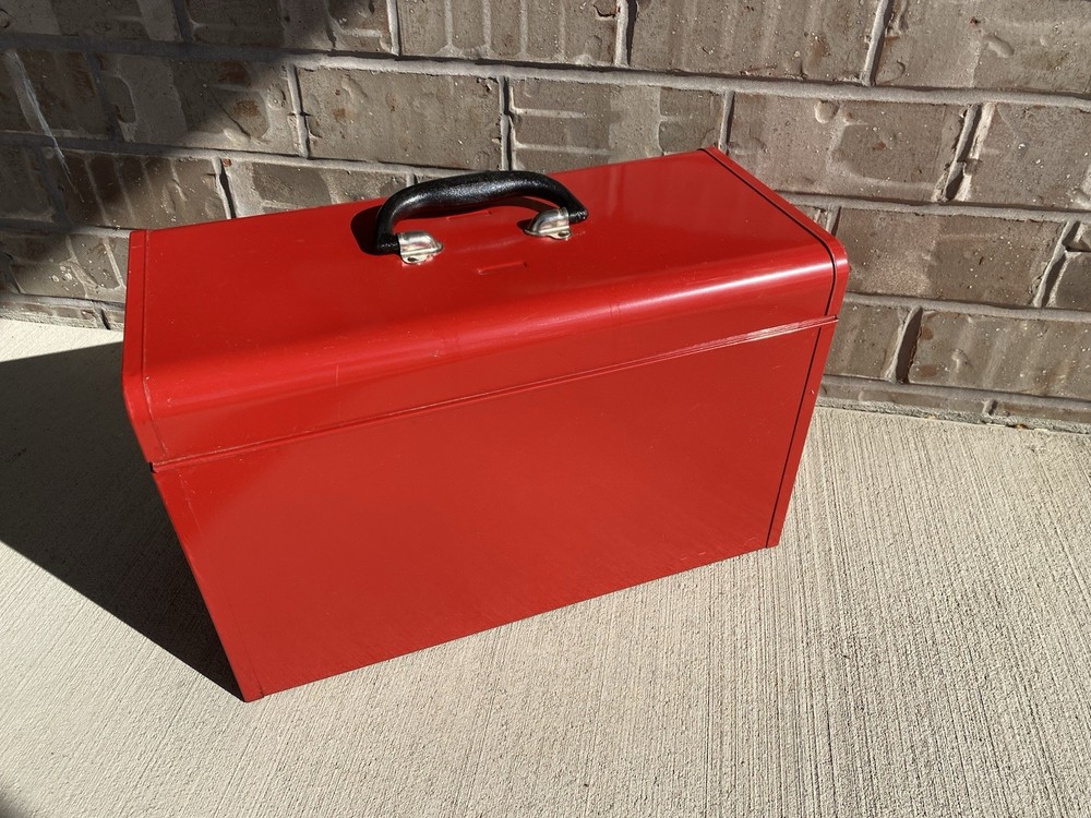 Vintage NICE Craftsman 2 Two Drawer Deep Top Tool Box Red Toolbox