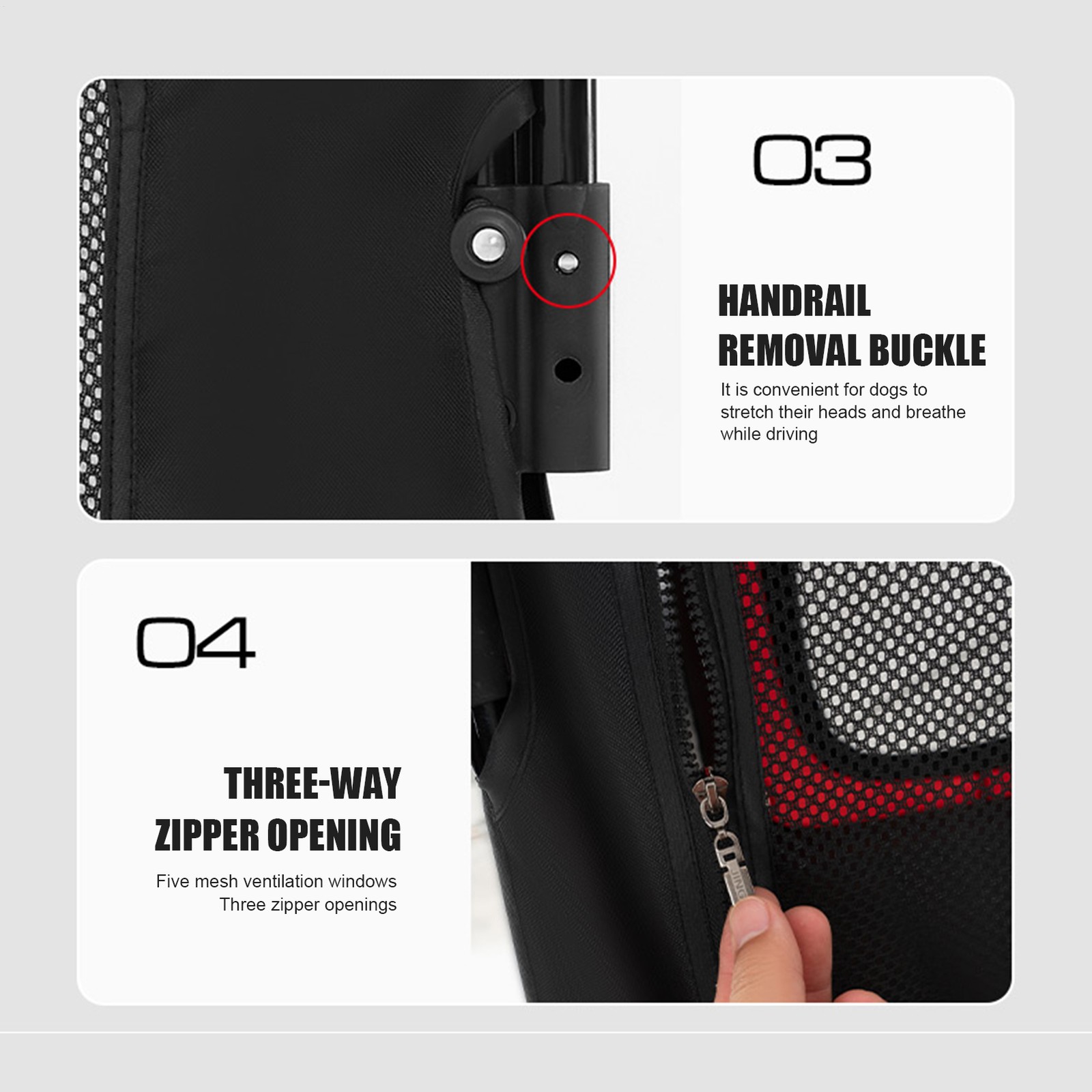 Extra Large Pet Stroller for Medium & Large Dogs - Foldable Design Up to 88 lbs