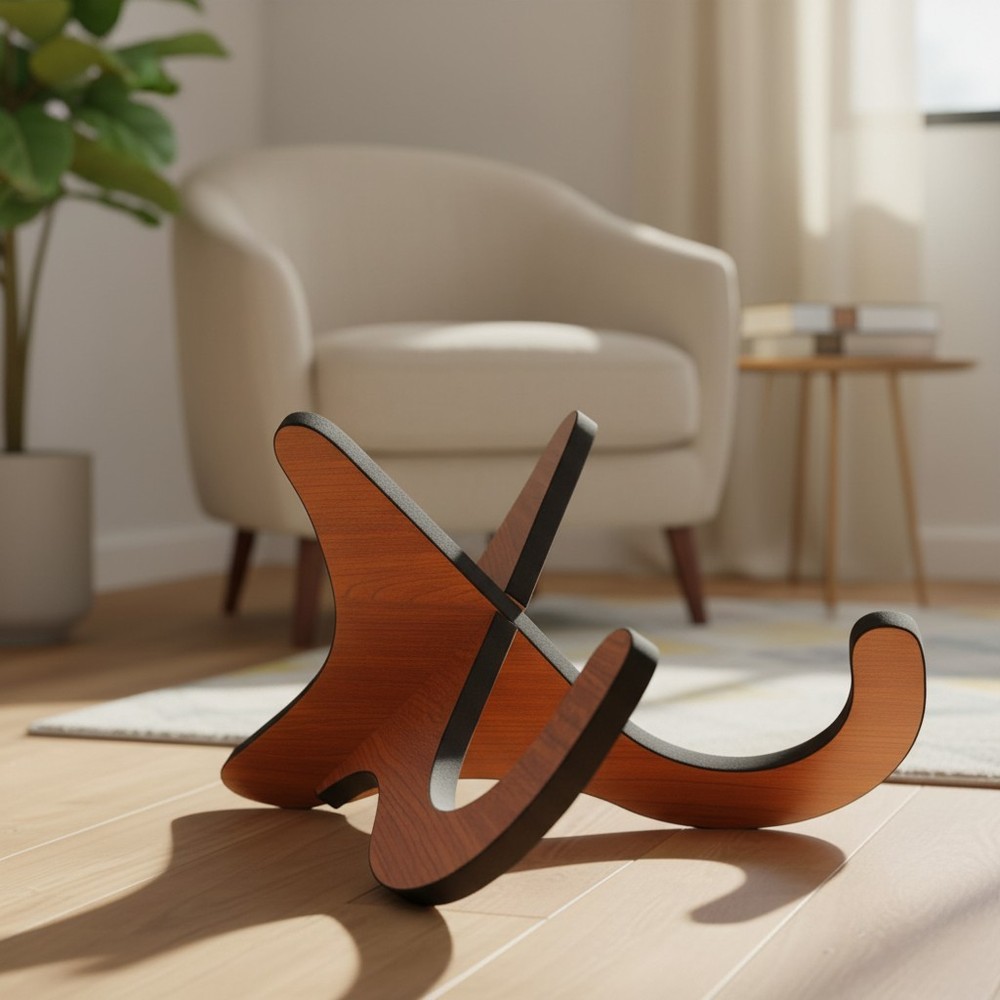 Portable X-Shape Stand for Ukulele and Other String Instruments, Lightweight