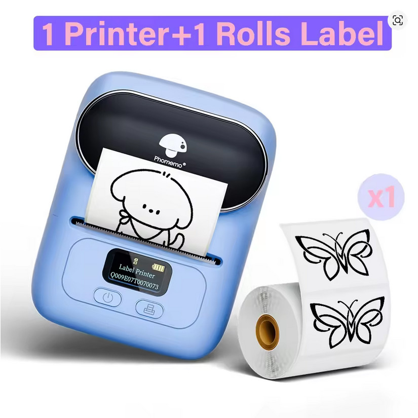 Phomemo M110 Thermal Label Printer Bluetooth Portable Barcode Sticker