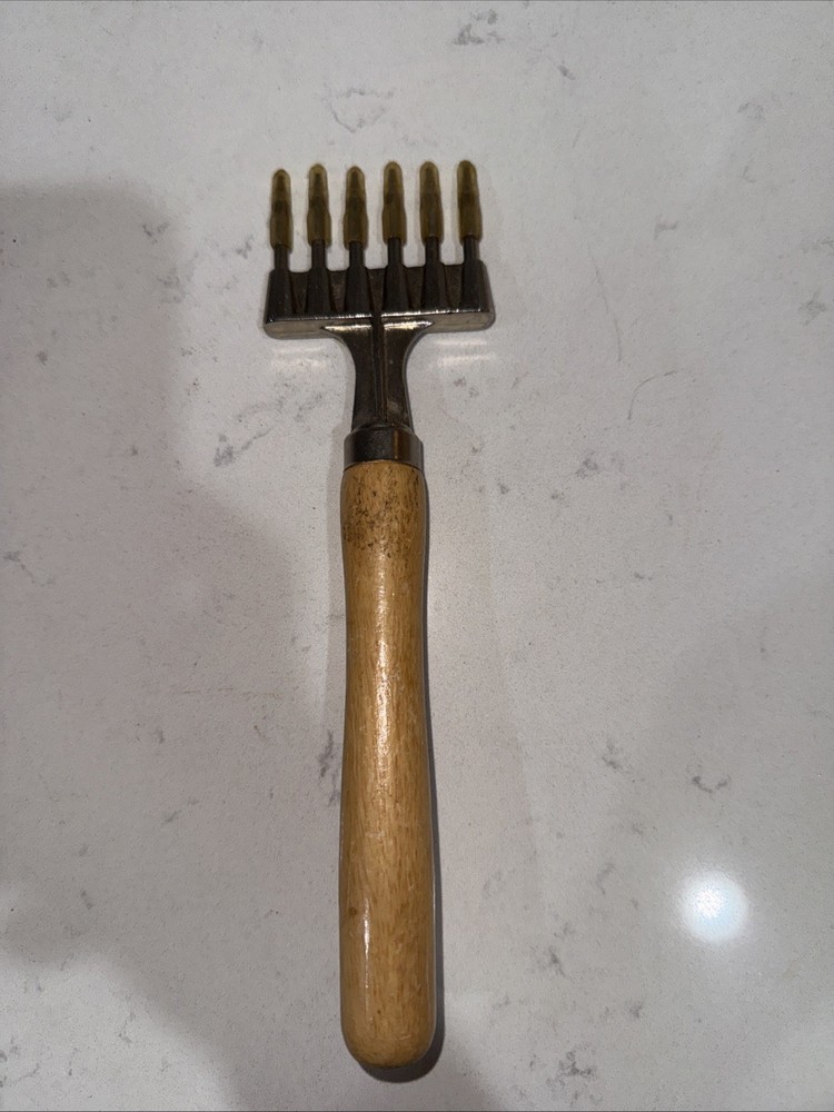 Rustic Vintage Ice Chisel With Wood Handle