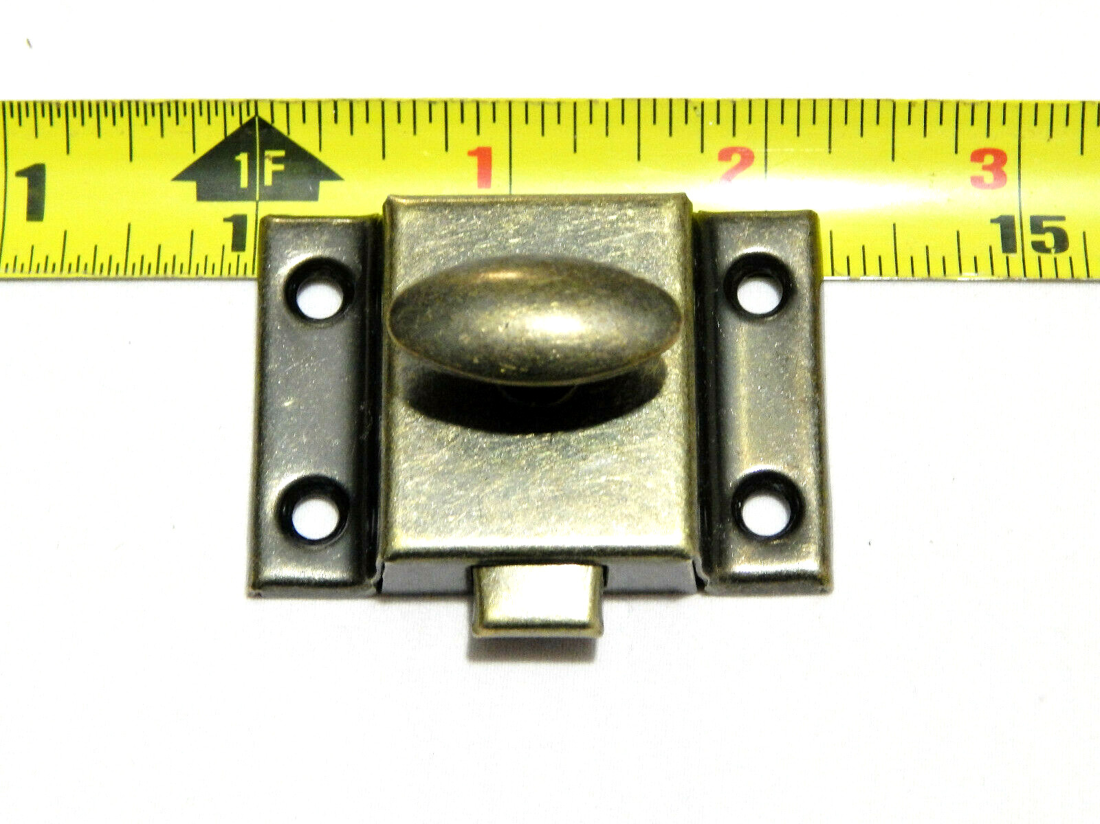 Vintage Cabinet Latch Antique Brass Finish Farm House