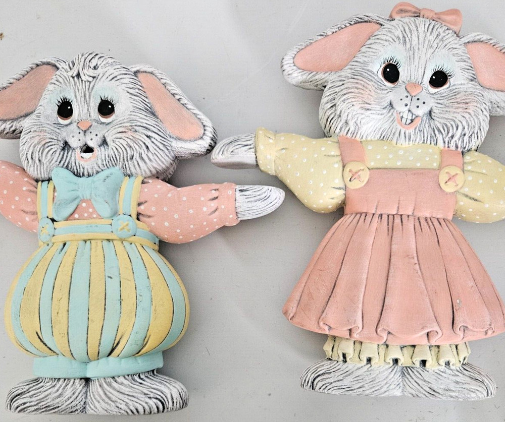 Adorable Ceramic Easter Bunnies/ Easter/Home Decor/ Easter DIY Craft Idea