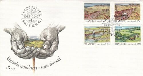 Transkei 1985 Save The Soil FDC Special cancel Unaddressed with enclosure VGC
