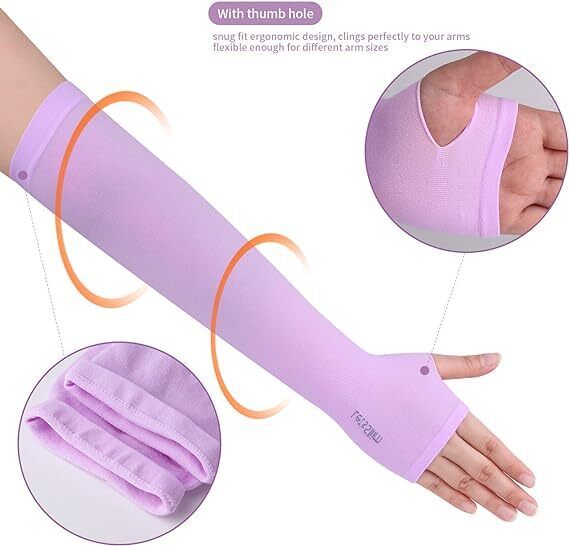 10Pairs Cooling Arm Sleeves Cover UV Sun Protection Sports Outdoor For Men Women