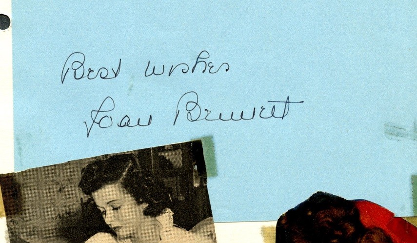 JOAN BENNETT Autograph - 1941