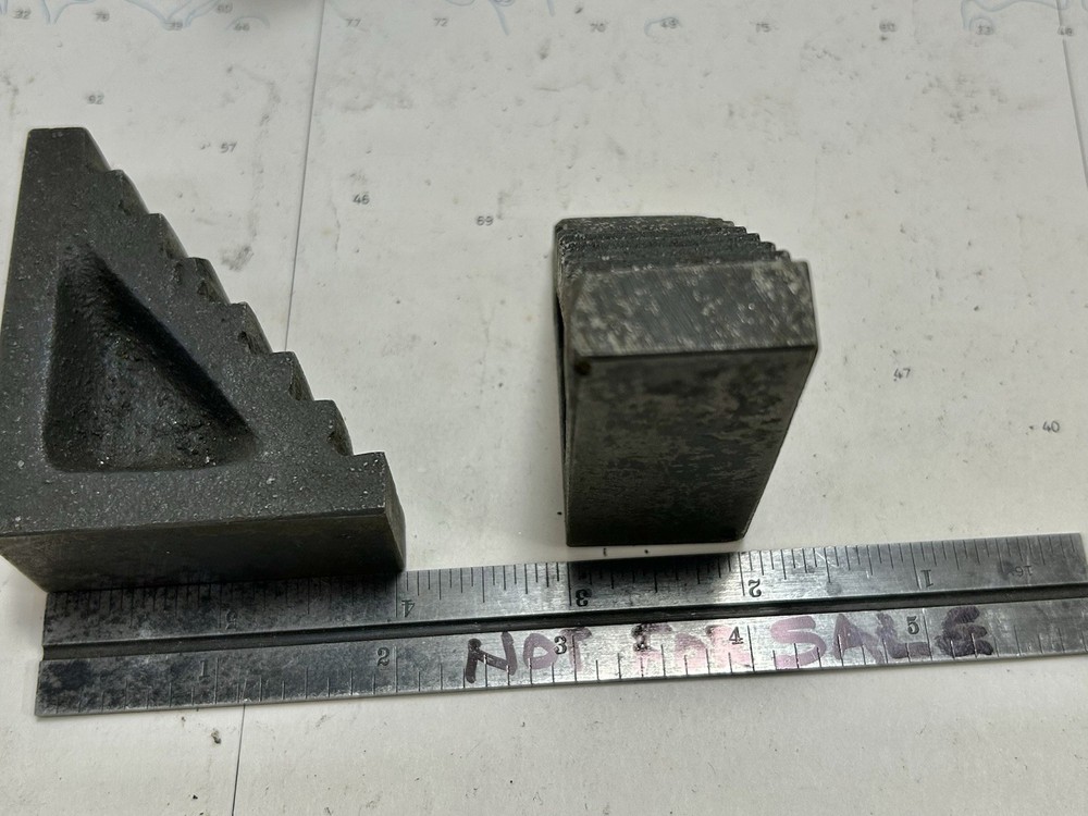 4 Cast Iron Heavy Duty Milling Machine Step Blocks. 2” X 2” X 1”