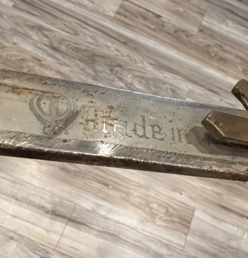 Decorative Indian Saber Sword Khanda Sikh Symbol w Scabbard 34”