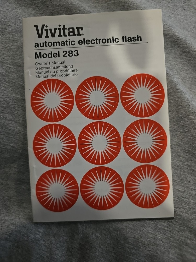 Vivitar 283 Flash Automatic Manual -