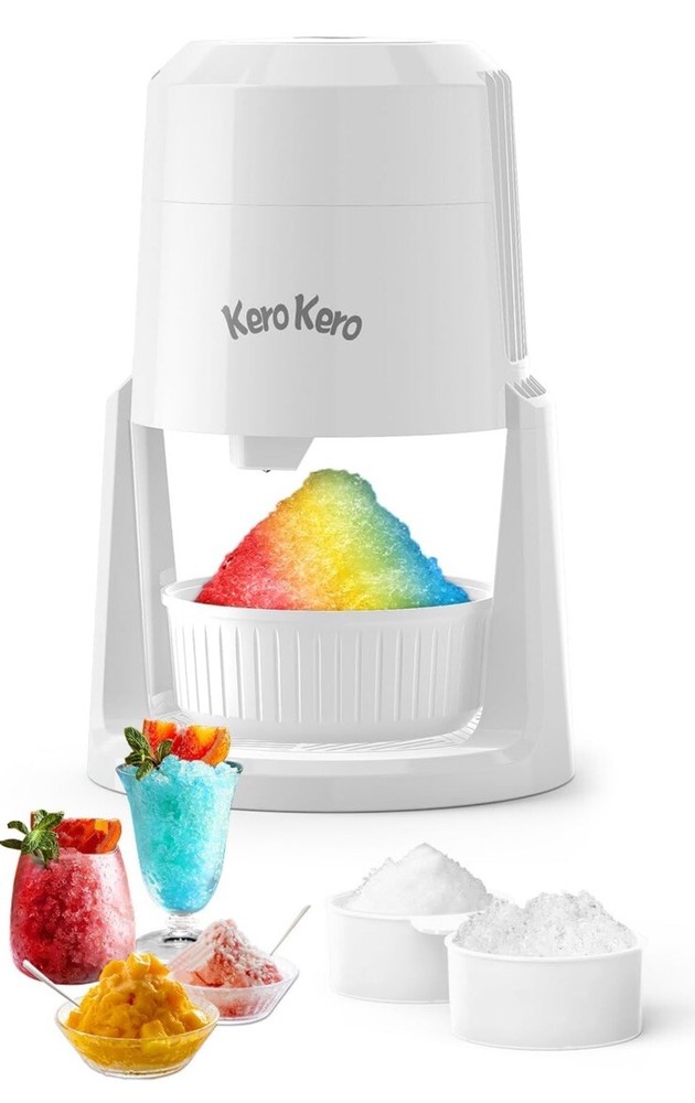 Kero Kero Shaved Ice Machine, Multi-Purpose Ice Shaver Machine with Adjustable B