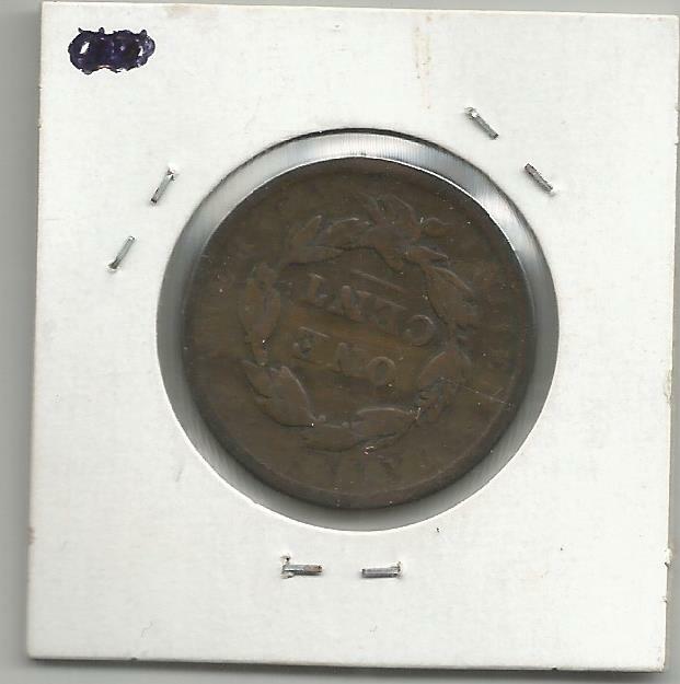 1837 LARGE CENT