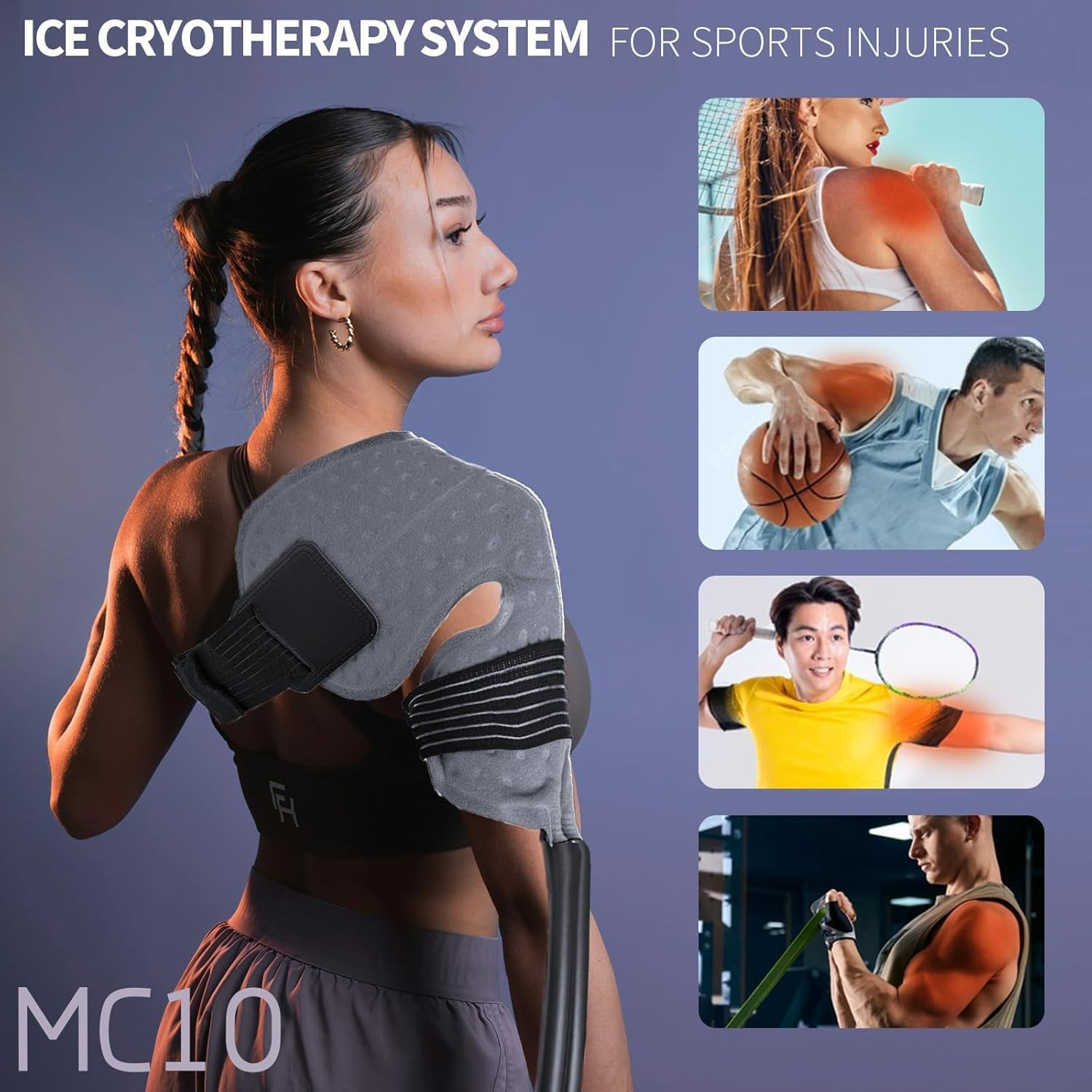 Cold Therapy Machine for Shoulder with Programmable Timer, Portable Ice Machine