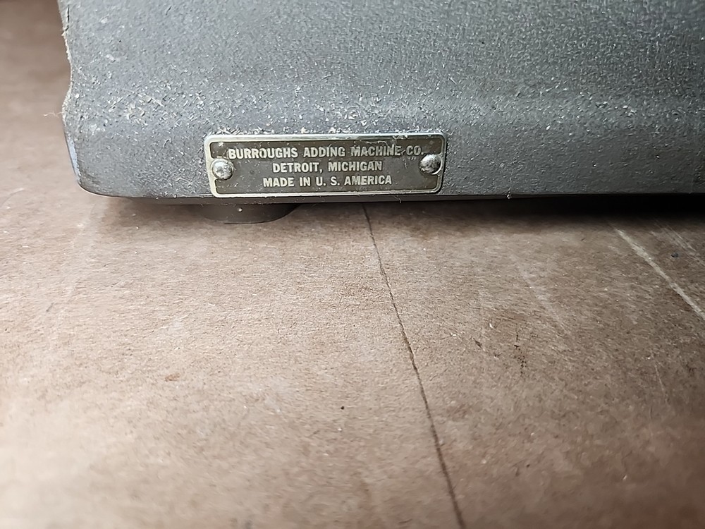 1920s Vintage Burroughs Portable Adding Machine Calculator Tape Register Machine