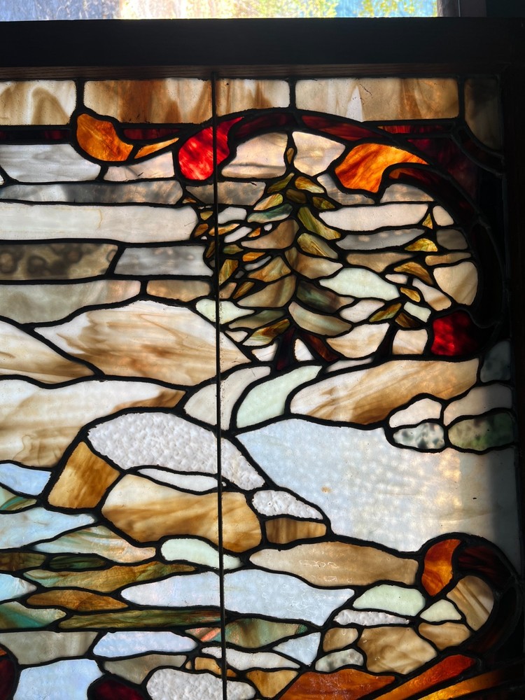 Magnificent vintage stained glass window