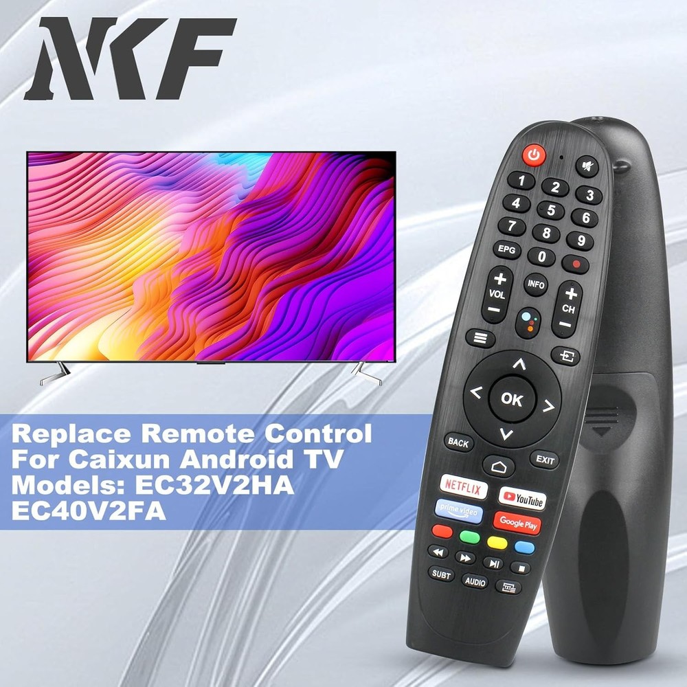 EC32V2HA EC40V2FA Replace Remote Control for Caixun Android TV Black