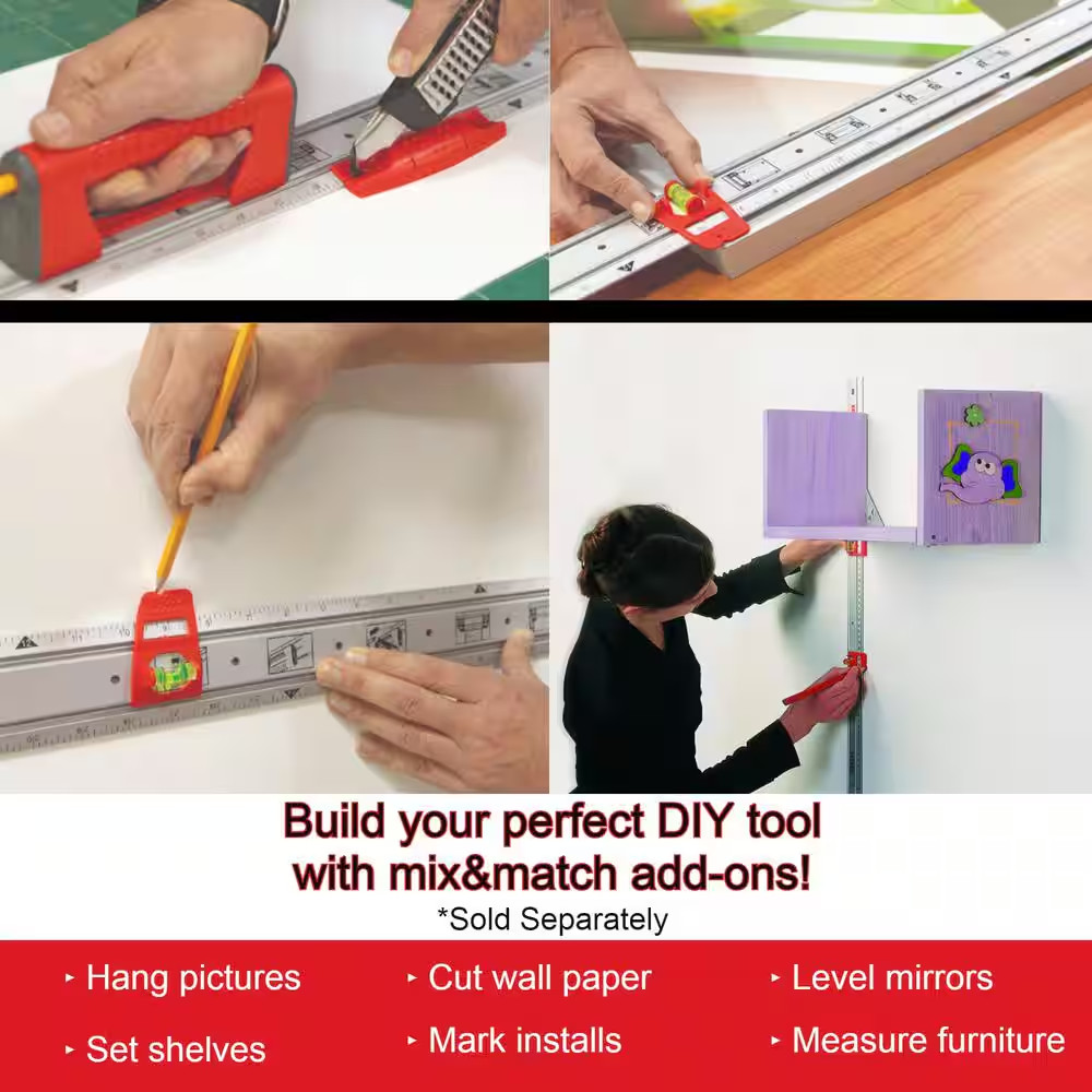 48 In. Match Mark/Level System Set with Head, Handle and Knife Guide