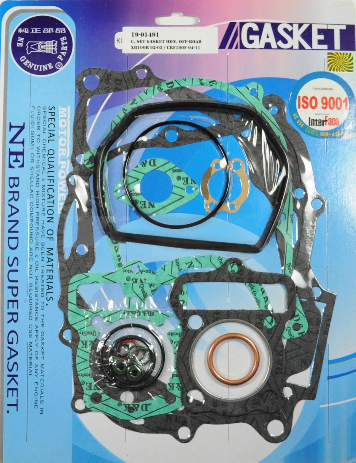 Full Complete Gasket Kit Top And Bottom End Gasket Kit XR100 CRF100 1992-2009