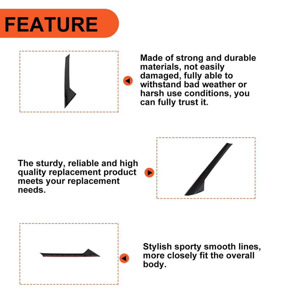 Left A-Pillar Molding Windshield Outer Trim Compatible with 2011-2019 Ford Ex...