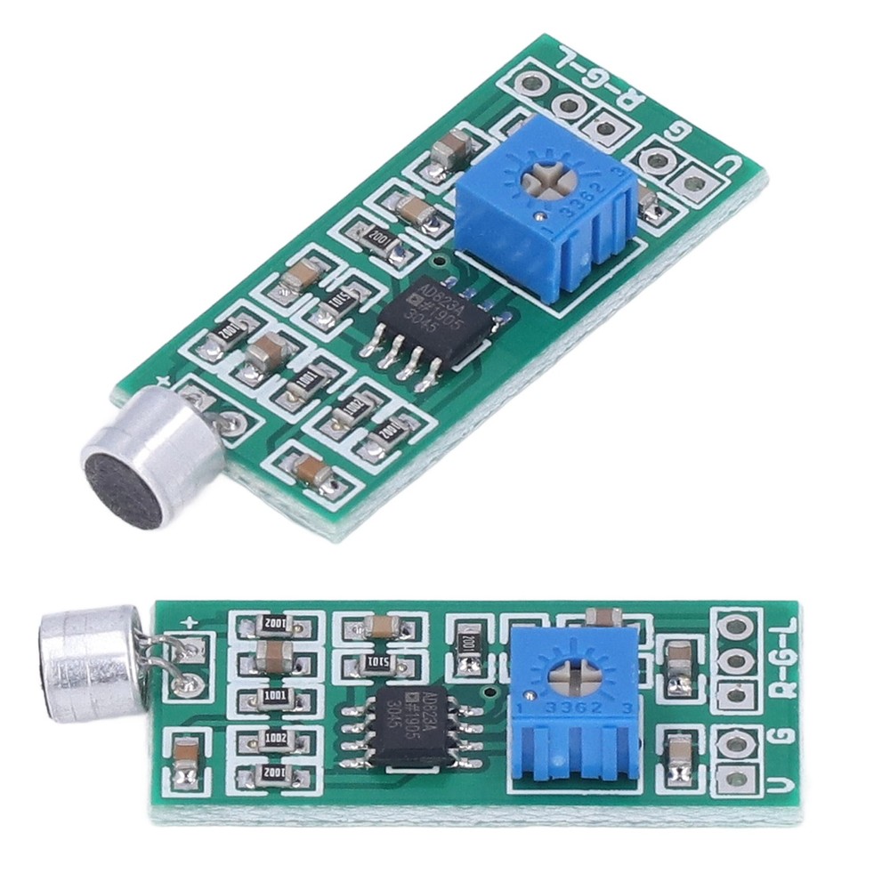 Microphone Pickup Module Dual Channel Output Adjustable Gain Amplifier Board For