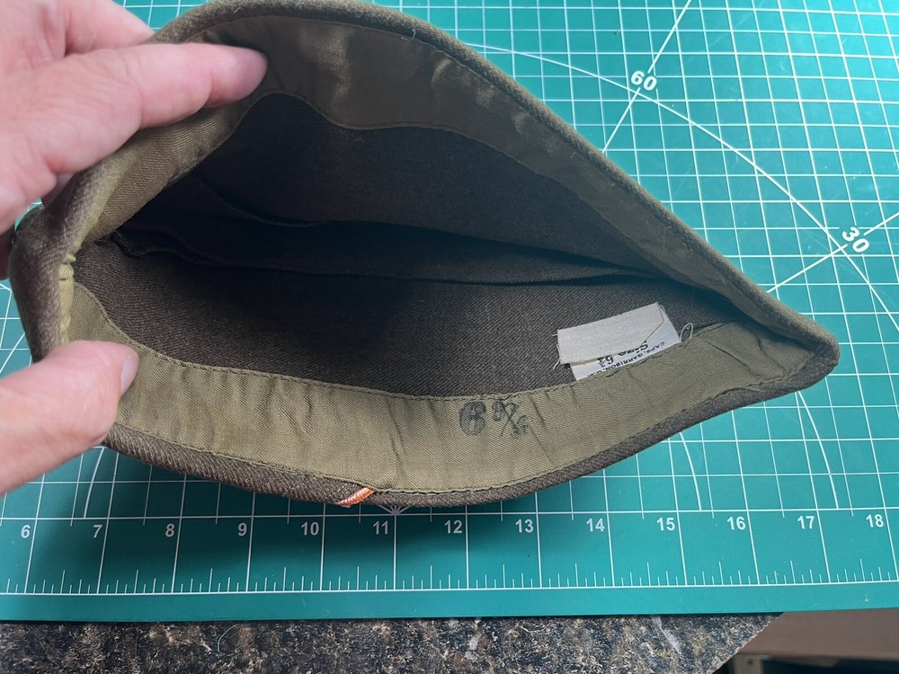 WWII Overseas Cap Piped Nice!
