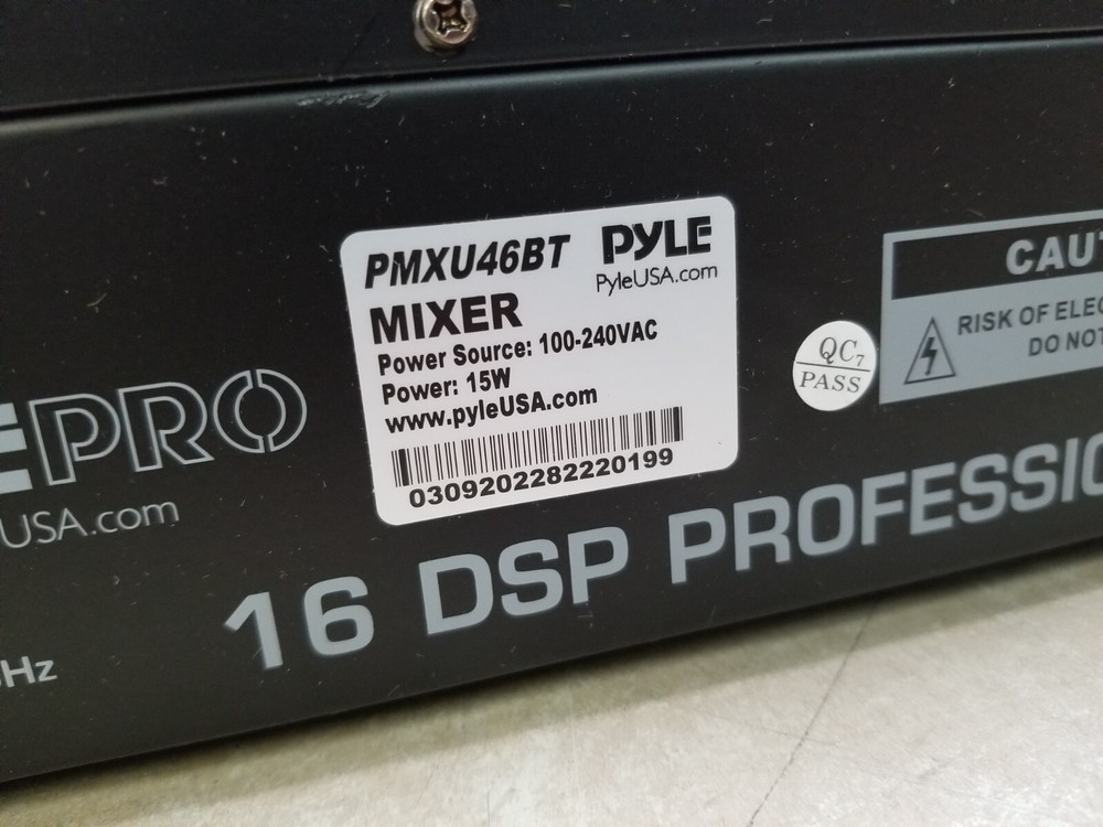 Pyle PMXU46BT 4 Ch. Studio DJ Controller Audio Mixer w/ Equalizer