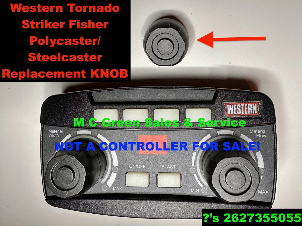 NEW WESTERN TORNADO STRIKER FLEETFLEX REPLACEMENT KNOB FOR SPREADER CONTROLLER