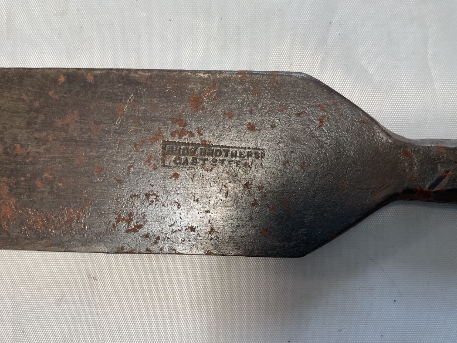 Early antique Buck Brothers 2” wide slick all steel Woodworking Chisel