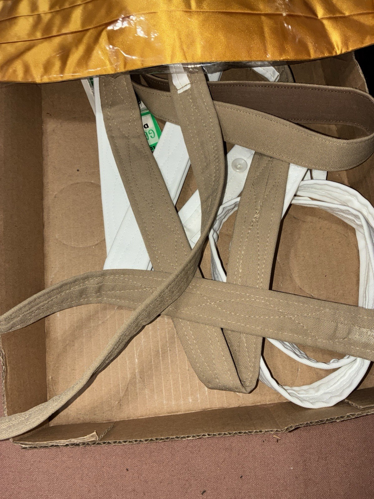 USN cap and mess dress accessories