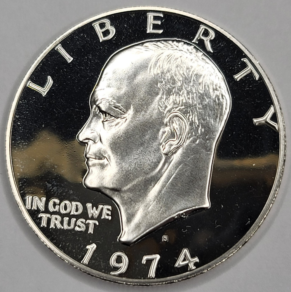 1974 S Gem Proof DCAM Eisenhower (Ike) Dollar 40% Silver