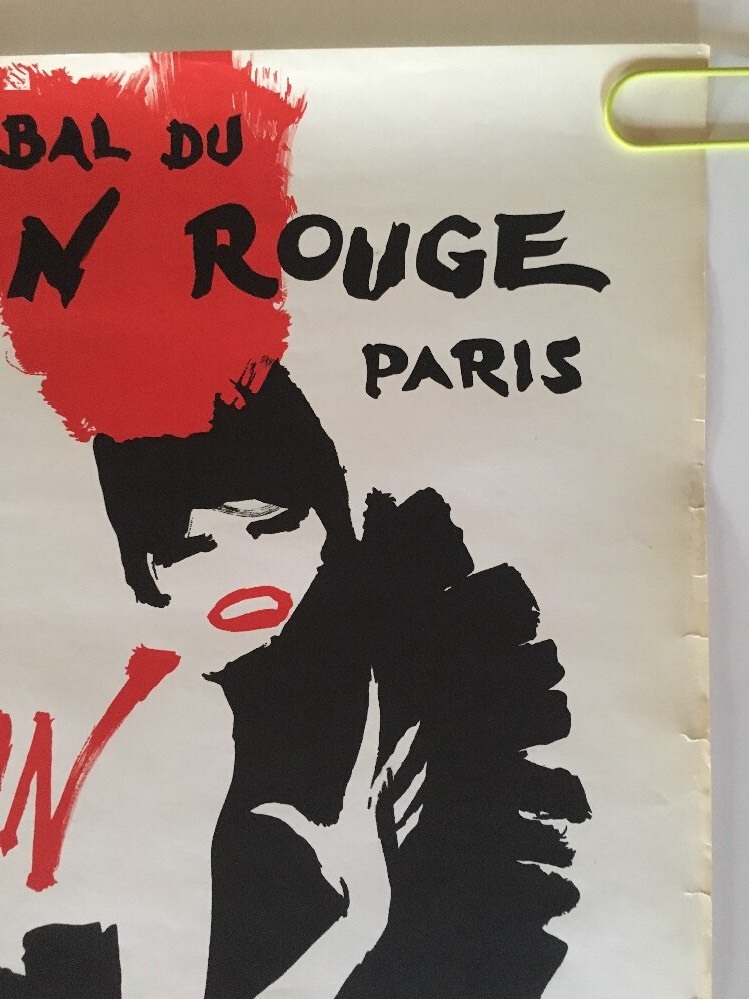 Gruau Frou Frou Moulin Rouge Original Vintage Poster Advertisement French pin-up