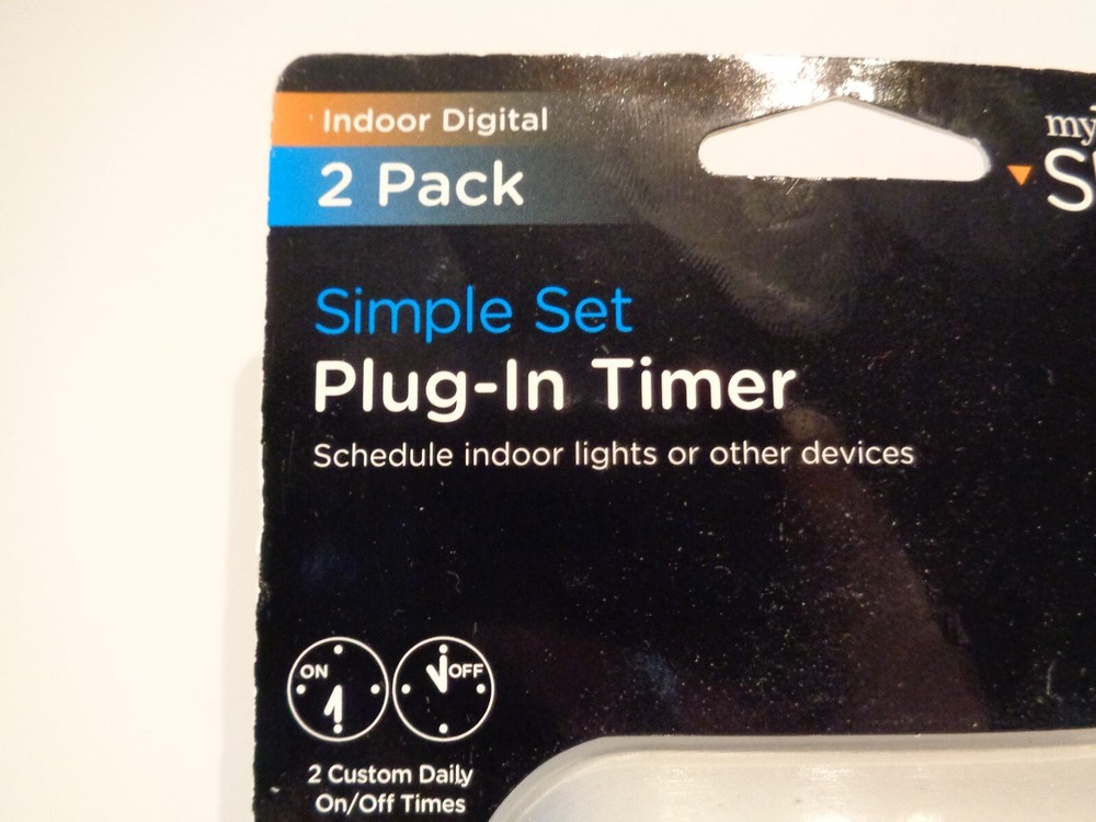 Jasco 26745 2 pack Multi Purpose Light Control Timer indoor digital