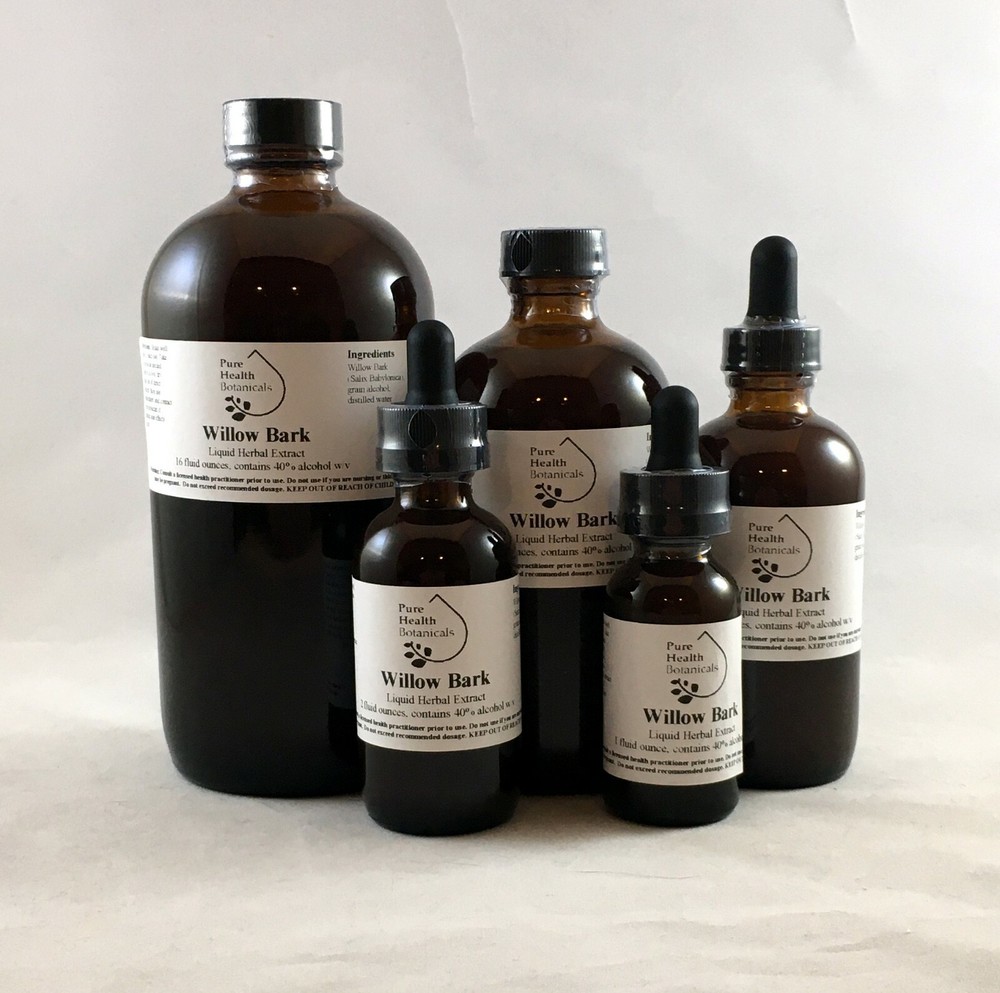 Willow Bark Tincture/Extract, Salix Alba, Multiple Sizes, Highest Quality
