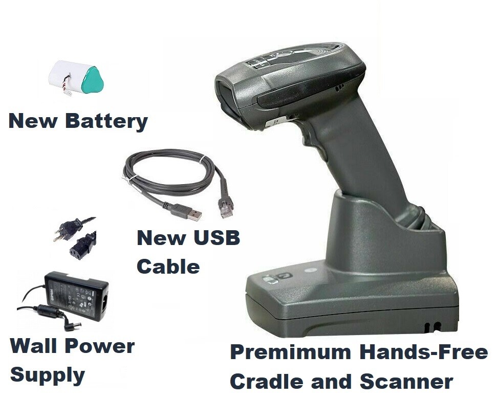 Zebra Symbol DS6878 Wireless 2D/QR Code Barcode Scanner Kit HandsFree Cradle!🔥⭐