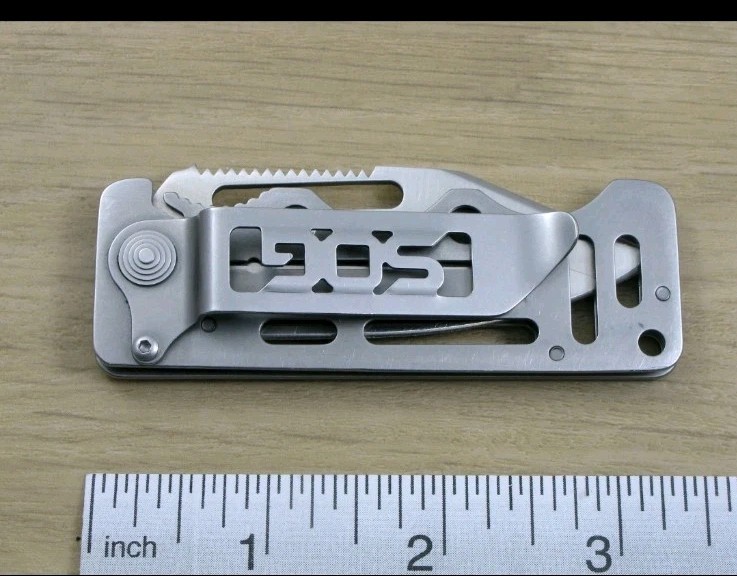 SOG Cash Card Folding Knife Money Clip Plain Edge Stainless