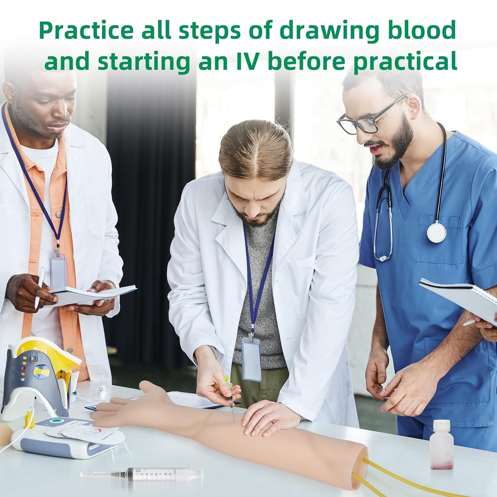 Phlebotomy Practice Kit for Injection Training, IV Practice Kit for Nurse With