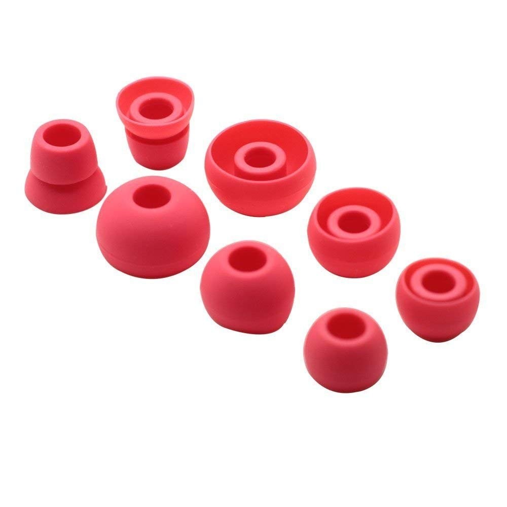 Learsoon PB3.0 Replacement Silicone Ear Tips PB2.0 Earbuds large, Red