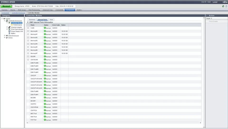 Fujitsu Eternus AF650 All Flash Array 3U Controller Enclosure FTS:ET651SAU