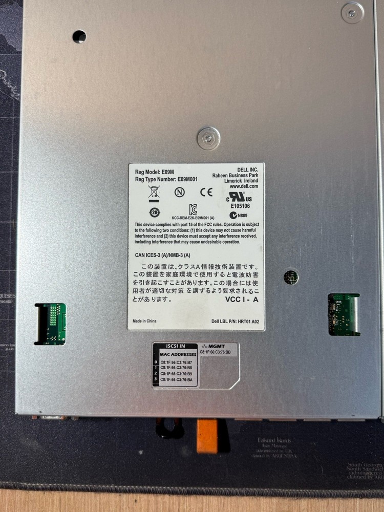 LOT OF (3) DELL EQUALLOGIC CONTROL MODULE TYPE 11 CONTROLLER MODULE E09M001 E09M