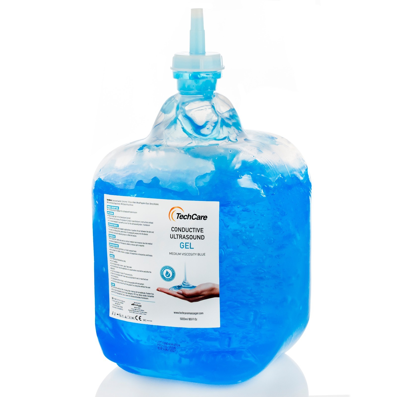 5 LITER ULTRASOUND TRANSMISSION GEL PLUS BOTTLE