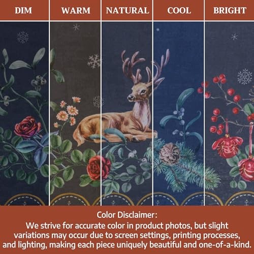 Table Cloth Rectangle Table 100% Cotton 60 x 108 Inches Fall Tablecloth