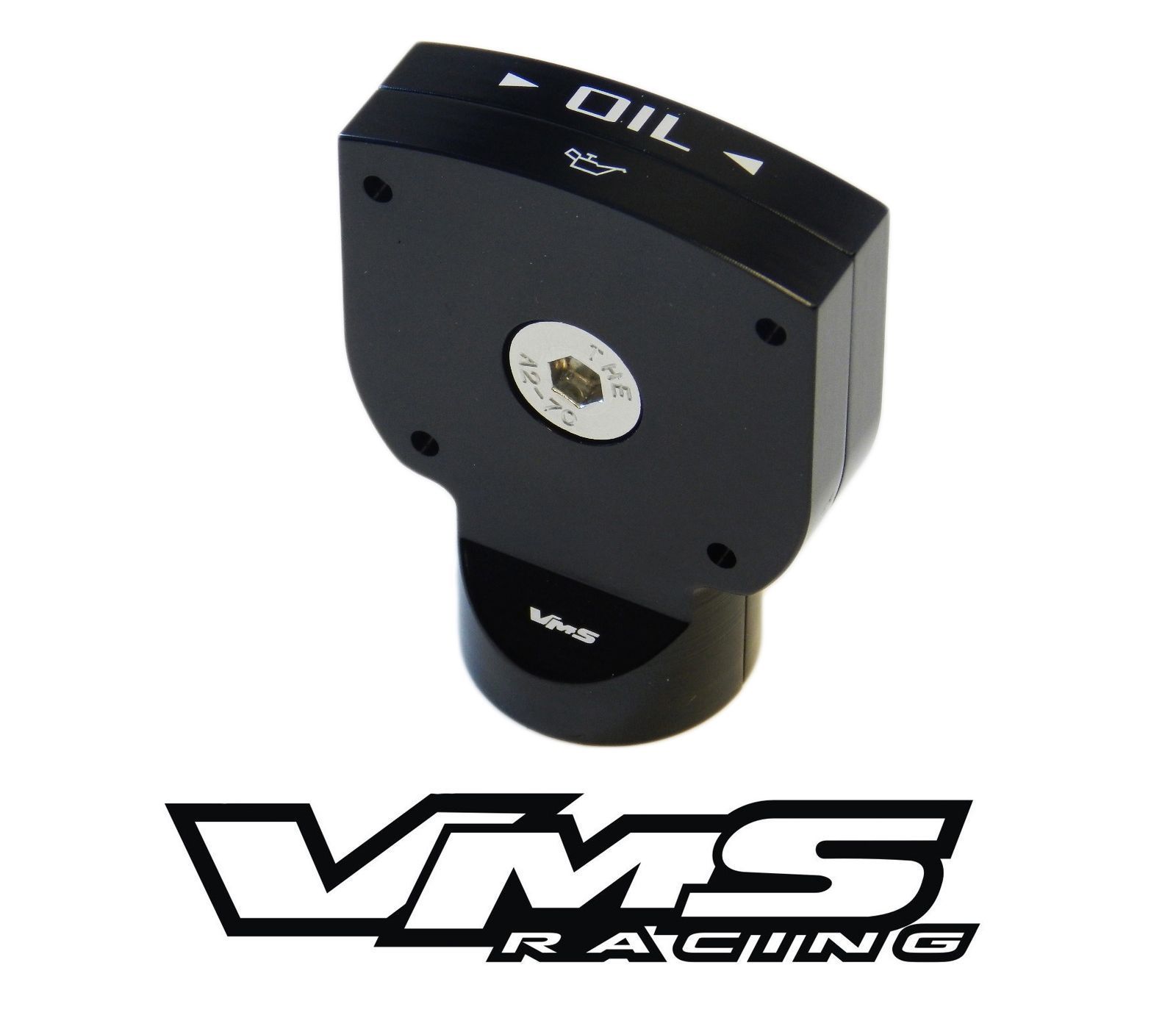 VMS BILLET ALUMINUM BLACK ANODIZED OIL CAP & DIPSTICK LS3 LS-3 6.2L EMBLEM
