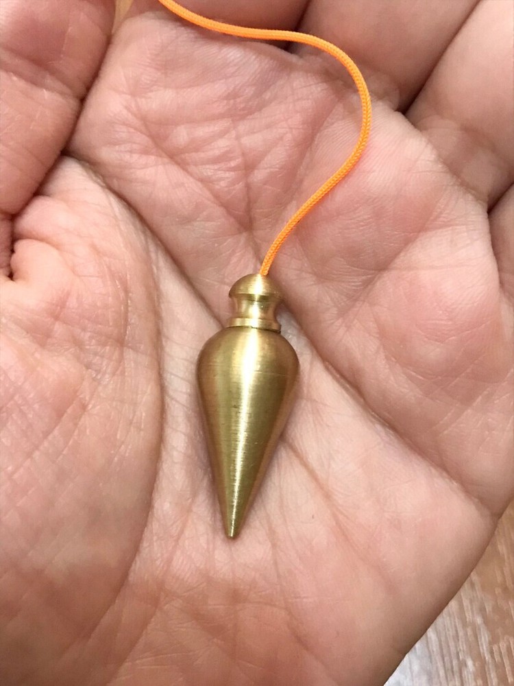 Handmade Chambered Brass Dowsing Pendulum Healing